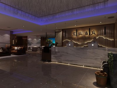 新中式足浴会所3D模型下载